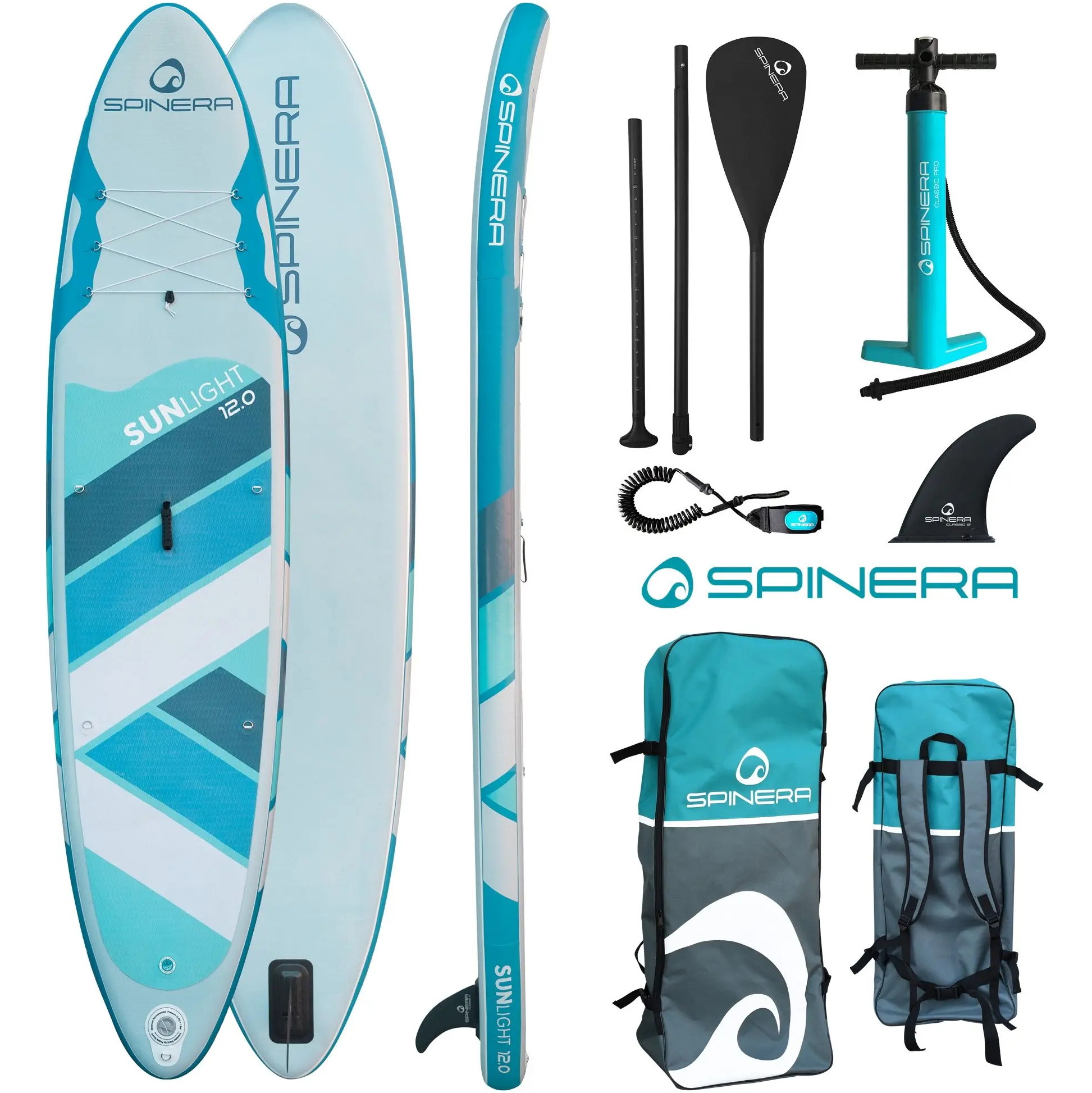 2026 Spinera Pacchetto Sun Light ISUP ULT 12'0 SP-SUP-SUNL-120 - Blue / Bianco